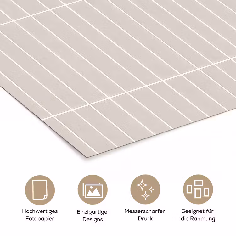 Patroon - Tegels - Zand poster papier klein 62 -tcloseup_DE