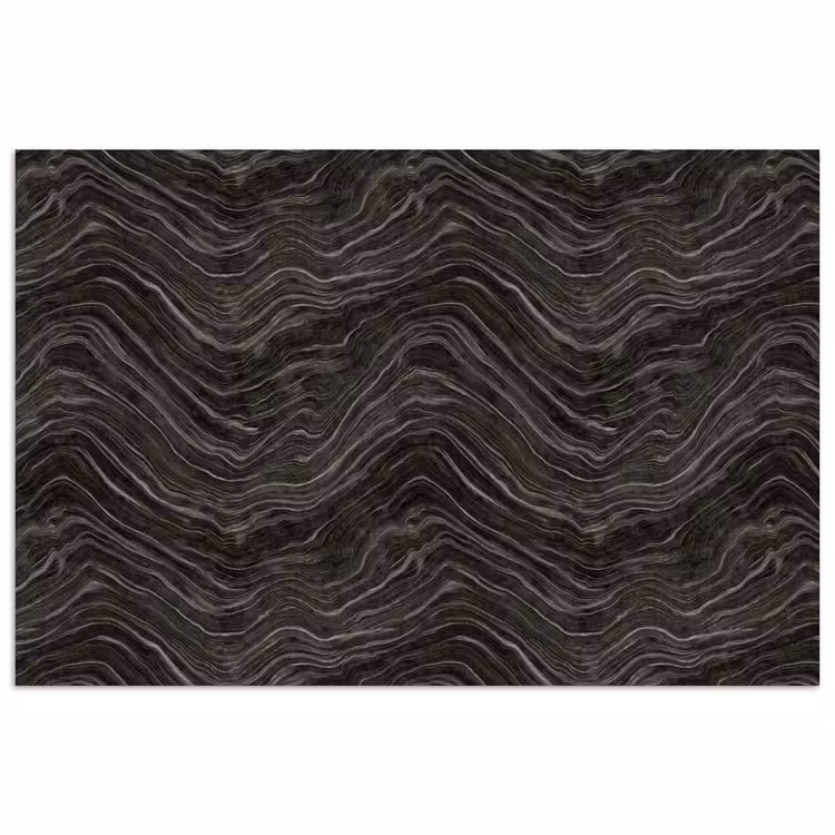 Patroon - Contrast - Antraciet poster papier klein 62 -3d