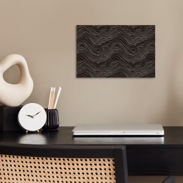 Patroon - Contrast - Antraciet poster papier klein 62 -sfeer1