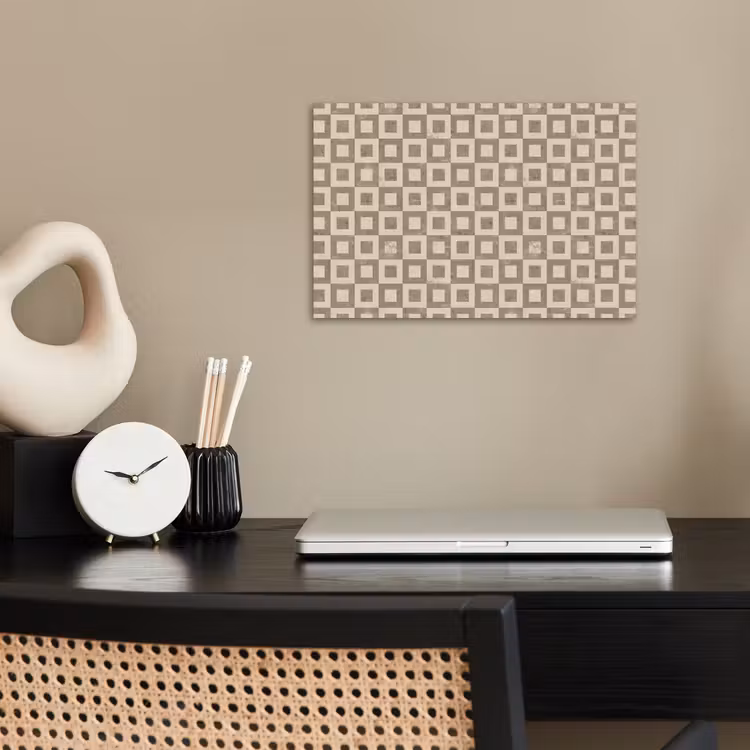 Patroon - Marmer - Beige poster papier klein 62 -sfeer1
