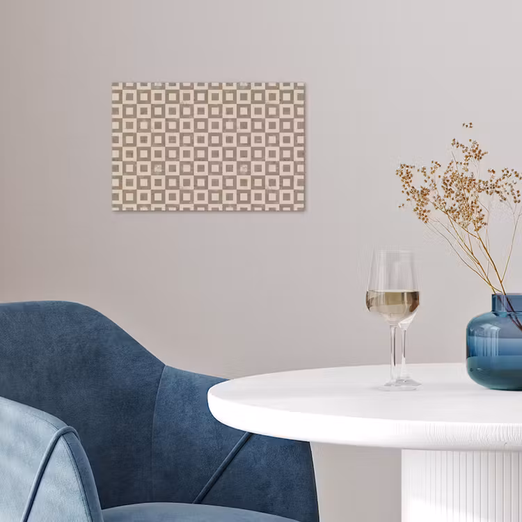 Patroon - Marmer - Beige poster papier klein 62 -sfeer3