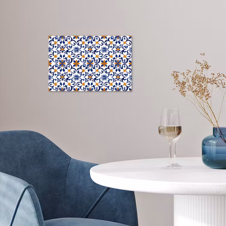 Patroon - Modern - Kleurrijk poster papier klein 62 -sfeer3