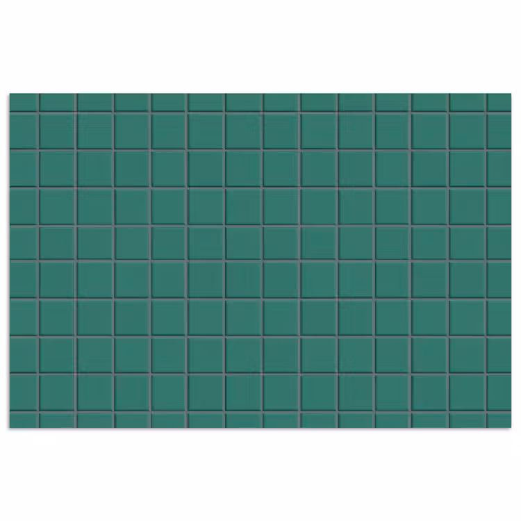 Patroon - Patroon - Smaragd poster papier klein 62 -3d