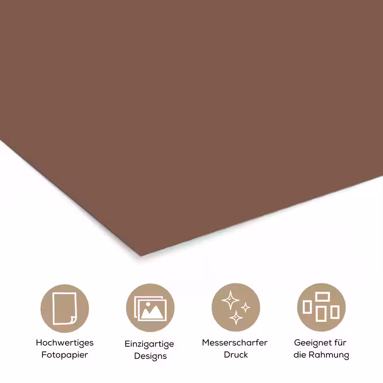 Muted - Chestnut - Bruin poster papier klein 62 -tcloseup_DE