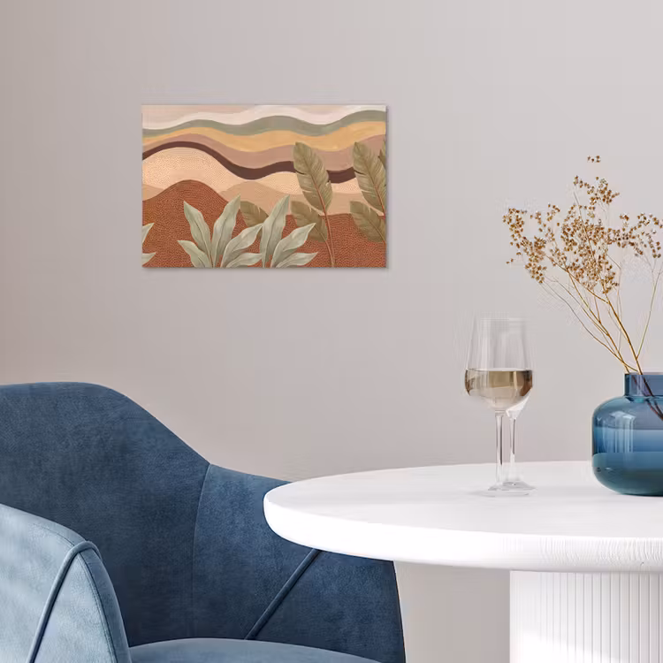 Natuur - Bladeren - Landschap - Abstract - Aardetinten poster papier klein -sfeer3