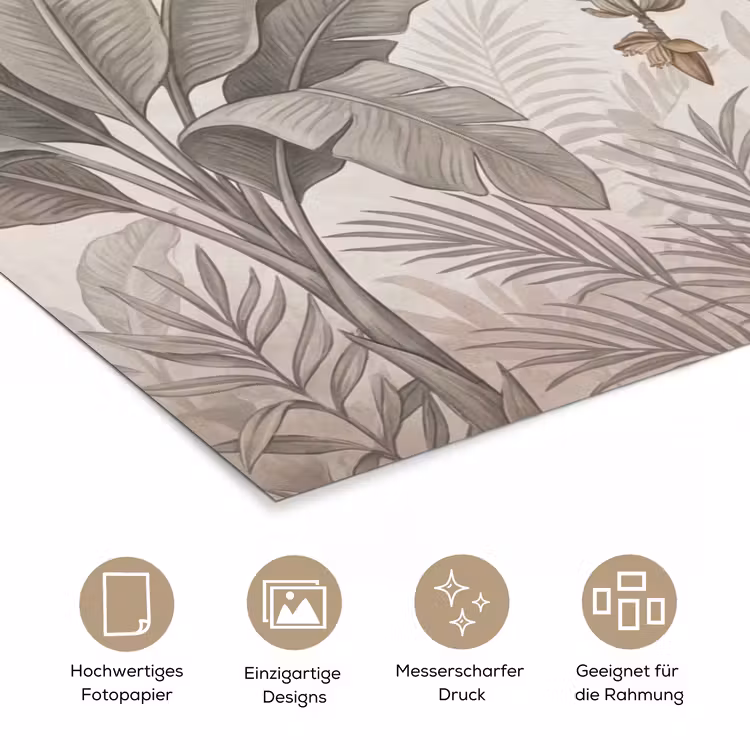 Natuur - Jungle - Ringstaartmaki - Bruin poster papier klein -tcloseup_DE