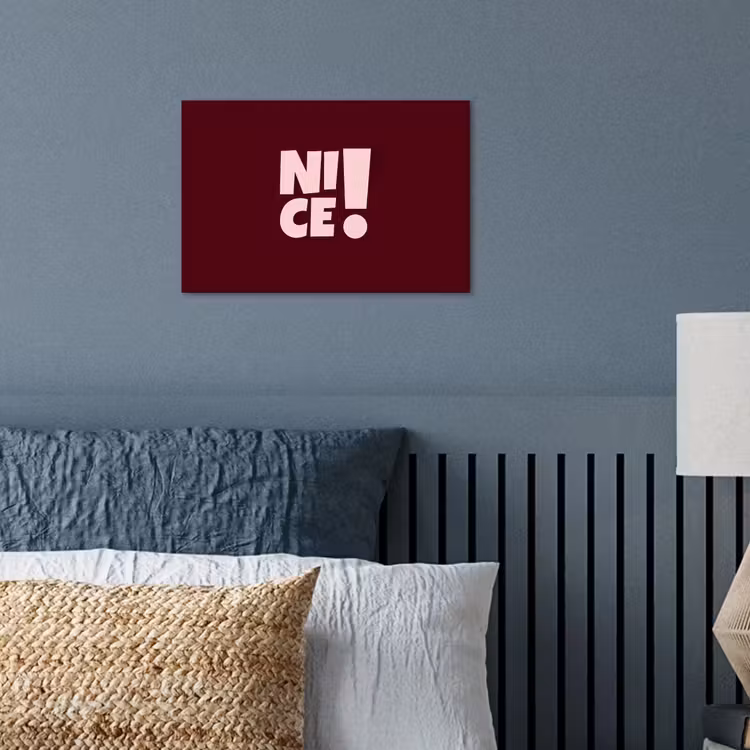 Nice - Uitroepteken - Rood poster papier klein -sfeer2