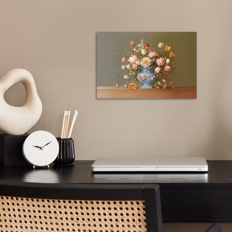 Neutral - Bloemen - Boeket - Vaas poster papier klein -sfeer1