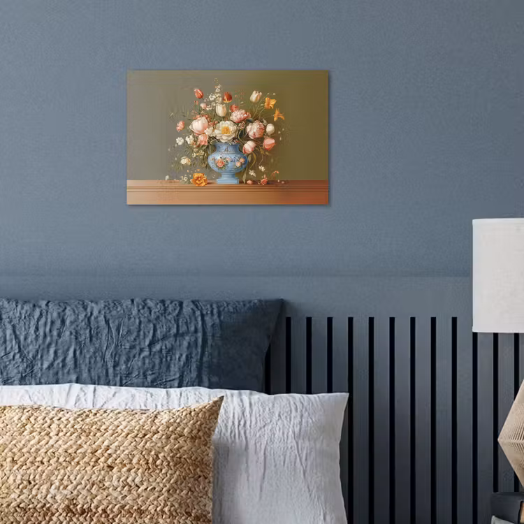 Neutral - Bloemen - Boeket - Vaas poster papier klein -sfeer2