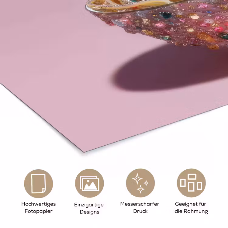 Noodles - Edelstenen - Stokjes - Roze poster papier klein -tcloseup_DE
