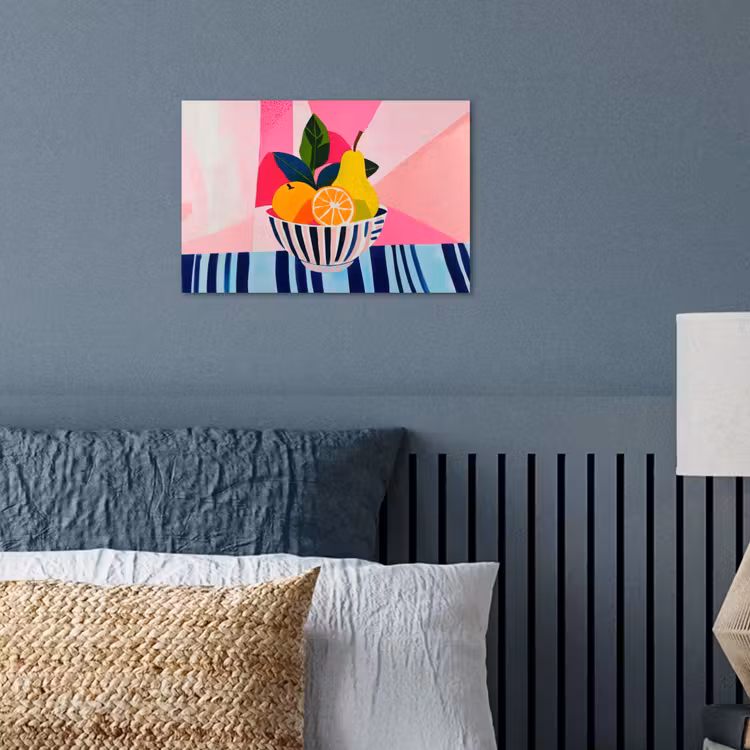Fruit - Abstracte achtergrond - Roze poster papier klein -sfeer2