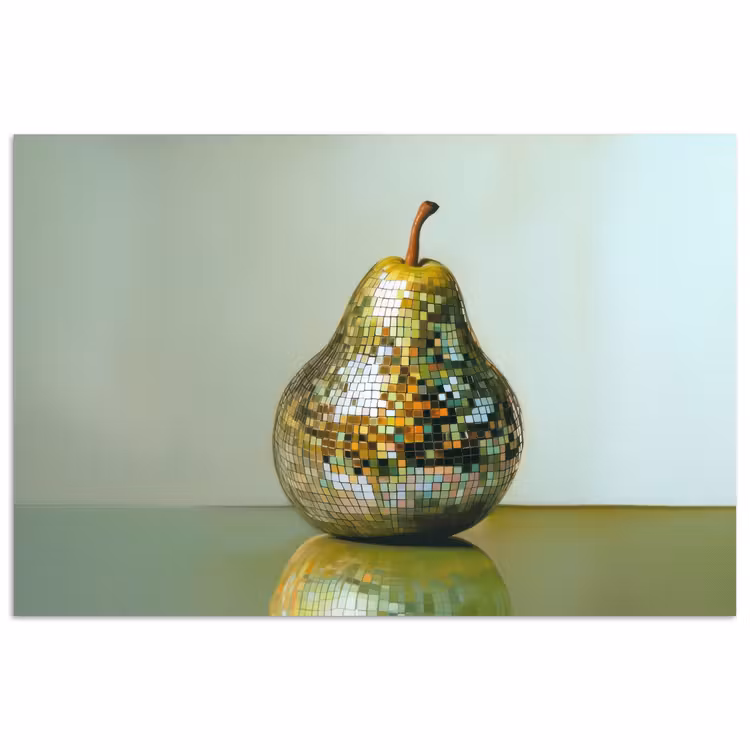 Fruit - Disco - Art - Glitter poster papier klein -3d