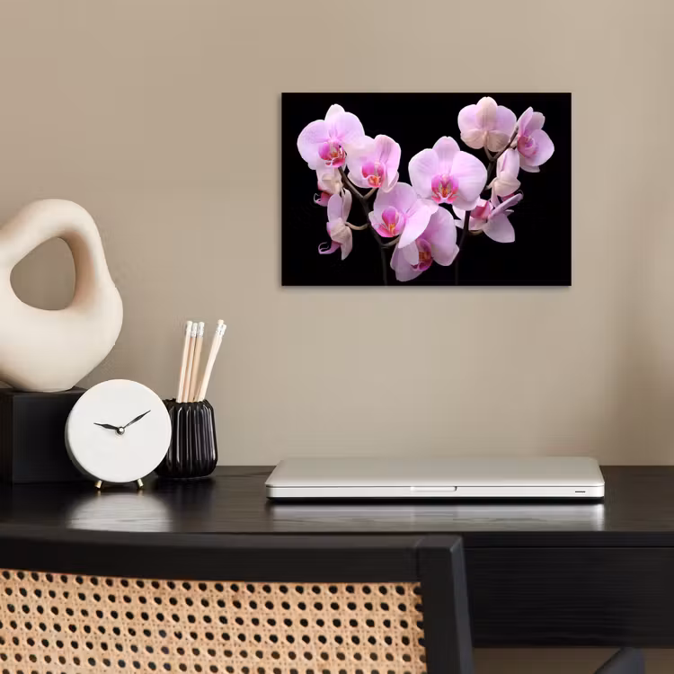 Orchidee - Bloemen - Roze - Flora poster papier klein -sfeer1