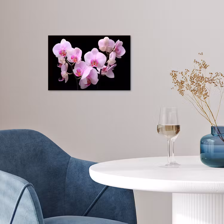 Orchidee - Bloemen - Roze - Flora poster papier klein -sfeer3
