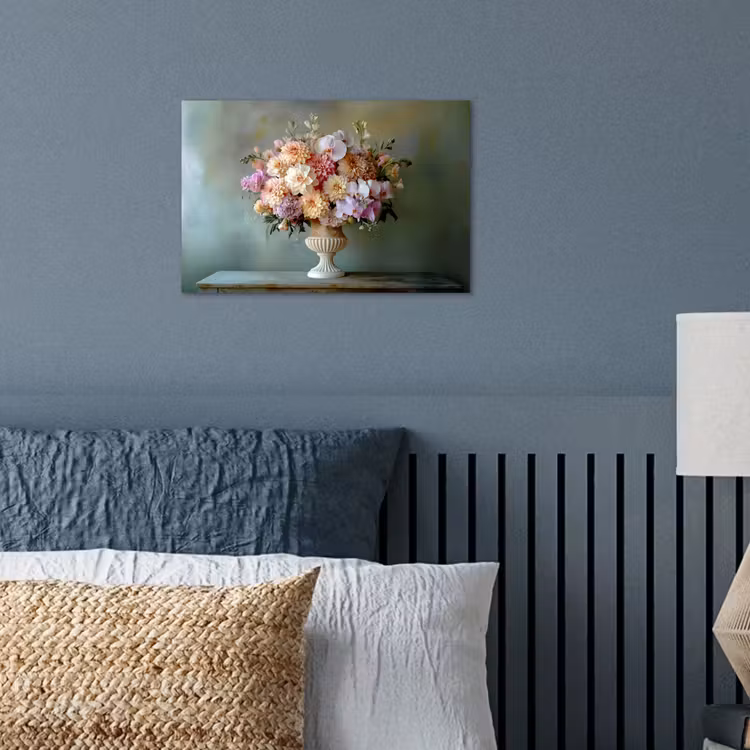 Orchidee - Boeket - Vaas - Bloemen poster papier klein -sfeer2
