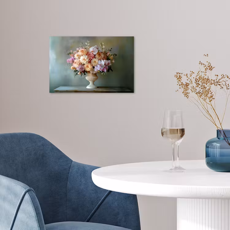 Orchidee - Boeket - Vaas - Bloemen poster papier klein -sfeer3