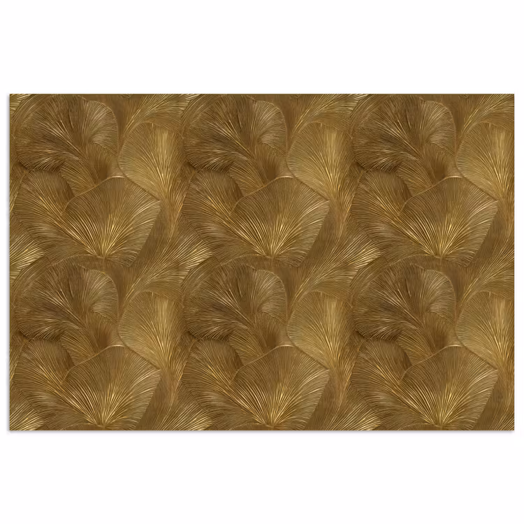 Organisch - Lijnen - Goud poster papier klein 62 -3d