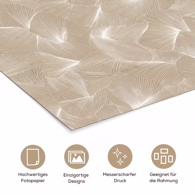 Organisch - Textuur - Beige poster papier klein 62 -tcloseup_DE