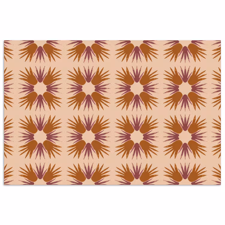 Ornament - Patroon - Oker poster papier klein 62 -3d