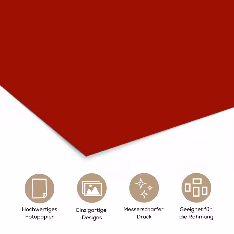 Oxblood - Maroon - Rood poster papier klein 62 -tcloseup_DE