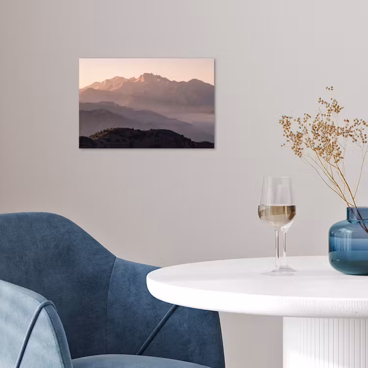 Panorama - Landschap - Bergen poster papier klein -sfeer3
