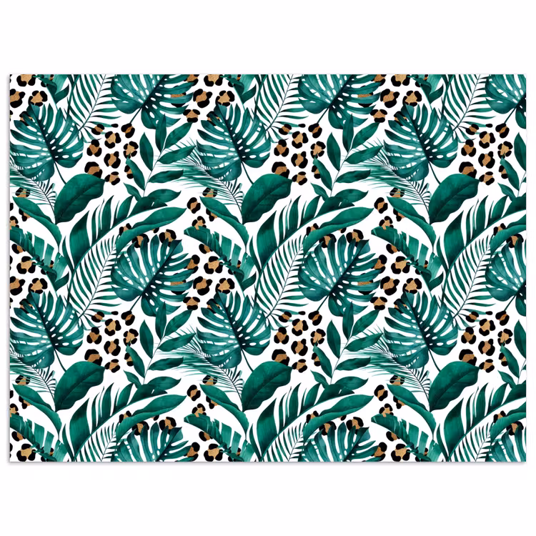 Panterprint - Bladeren - Jungle poster papier klein -3d