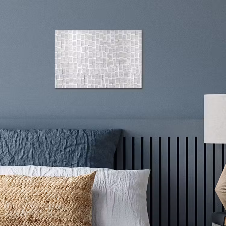 Papier - Overlappend - Textuur - Modern - Wit poster papier klein -sfeer2