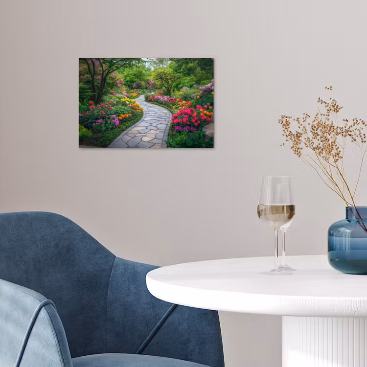 Park - Bloemen - Tuin poster papier klein -sfeer3