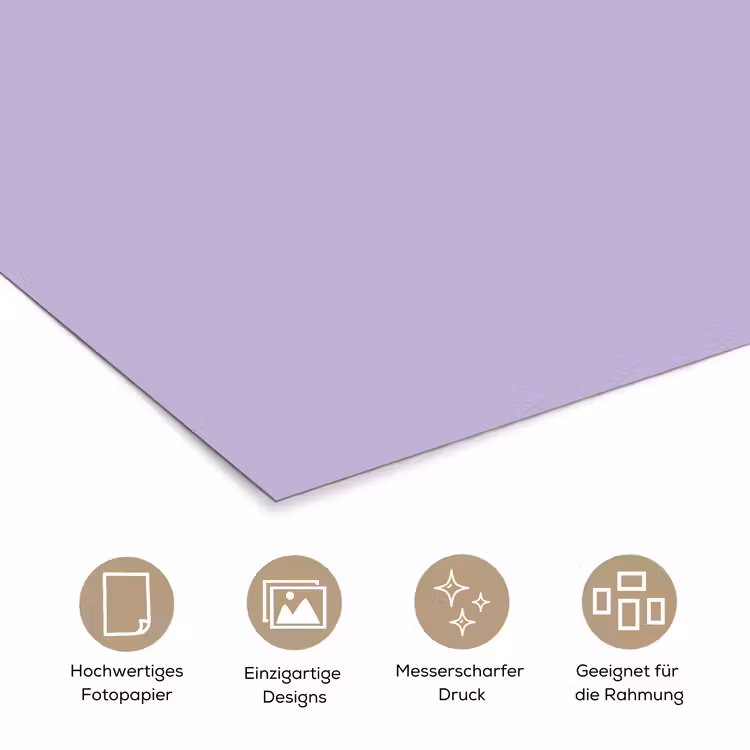 Pastel - Lilac - Paars poster papier klein 62 -tcloseup_DE