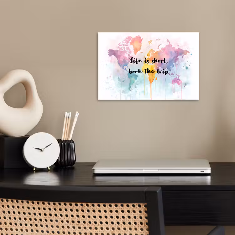 Pastelkleuren - Quote - Sierletters poster papier klein -sfeer1