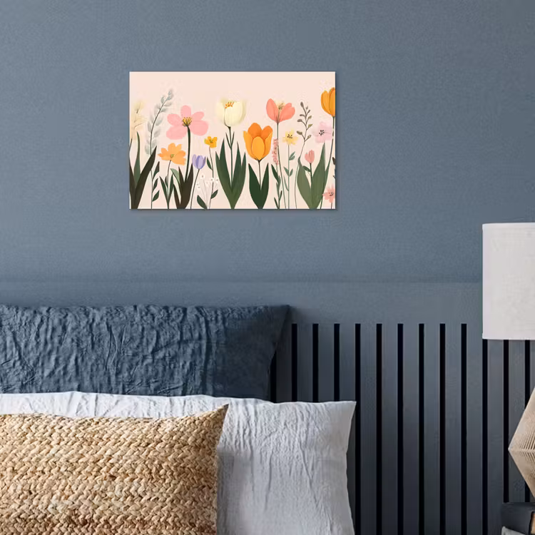 Pasteltinten - Bloemen - Illustratie poster papier klein -sfeer2