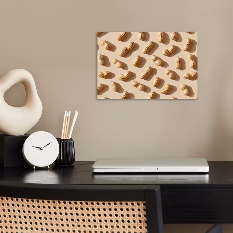Pinda's - Patroon - Beige poster papier klein -sfeer1