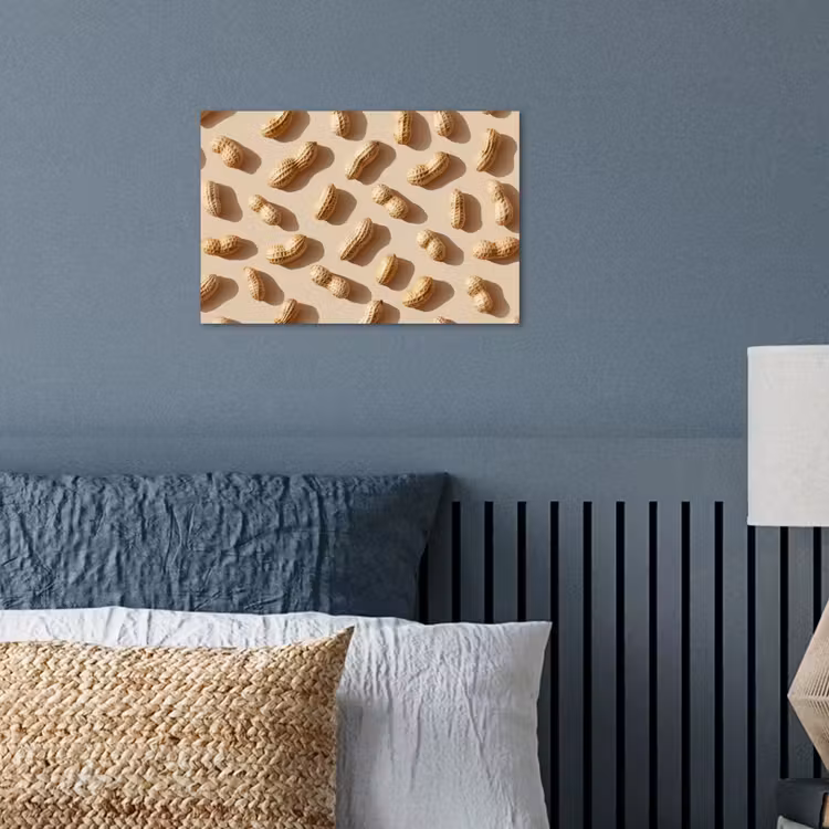 Pinda's - Patroon - Beige poster papier klein -sfeer2
