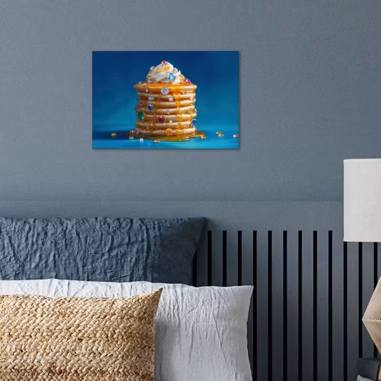 Pannenkoeken - Steentjes - Glitter - Slagroom poster papier klein -sfeer2