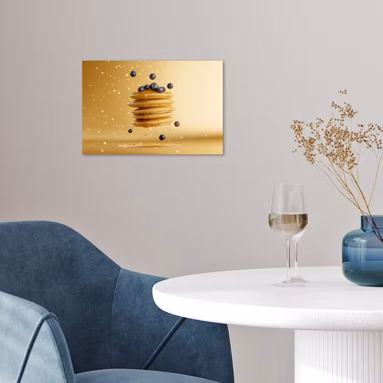 Pannenkoeken - Eten - Honing - Geel poster papier klein -sfeer3