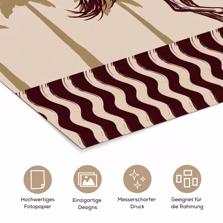 Paard - Galopperend - Woestijn - Illustratie poster papier klein -tcloseup_DE