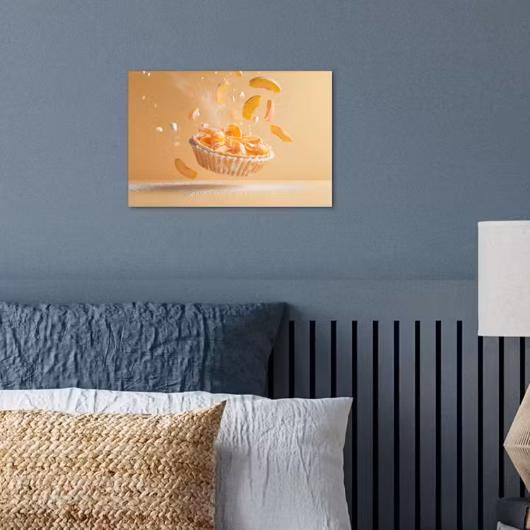 Peach - Eten - Taart - Oranje poster papier klein -sfeer2