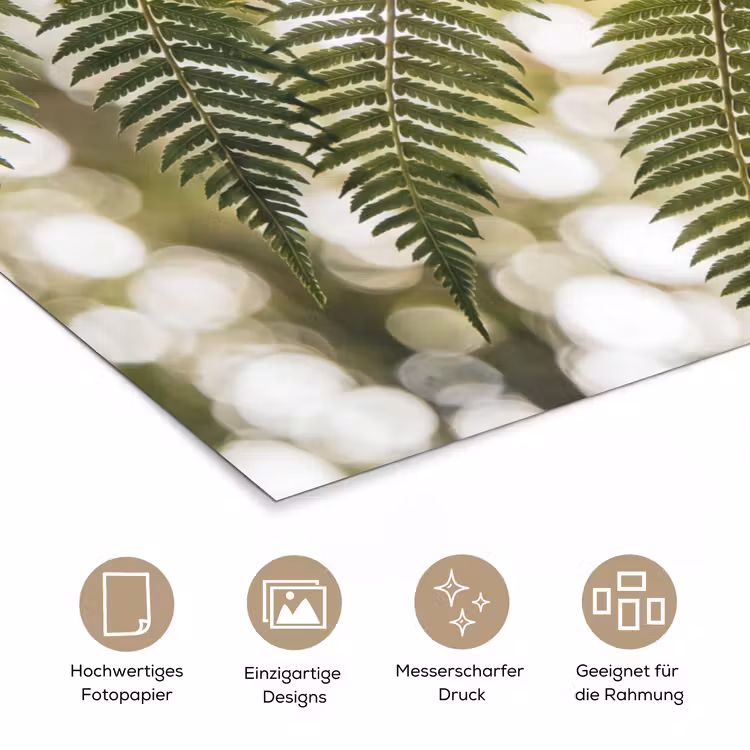 Plant - Blad - Natuur - Groen - Detail poster papier klein -tcloseup_DE