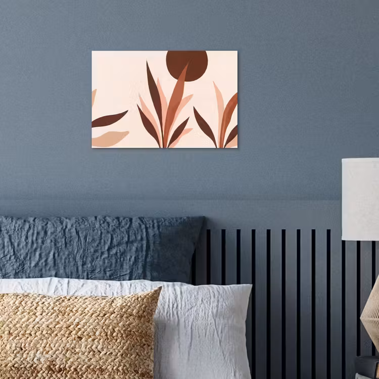 Planten - Abstract - Natuur - Bruin poster papier klein -sfeer2