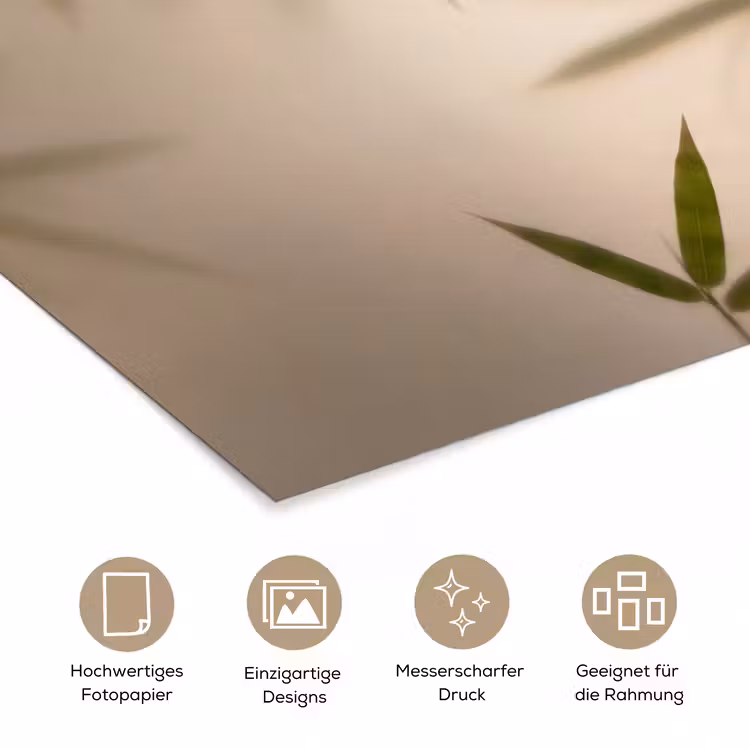 Planten - Bladeren - Natuur - Groen poster papier klein -tcloseup_DE