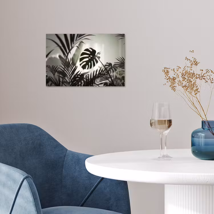 Planten - Bladeren - Natuur - Minimalistisch - Groen poster papier klein -sfeer3