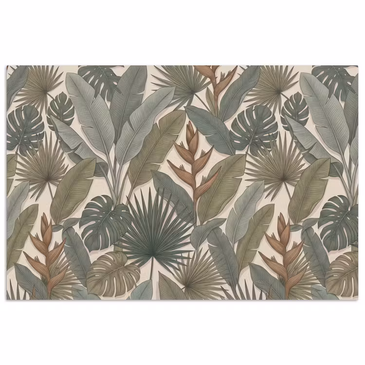 Planten - Tropisch - Natuur - Illustratie - Groen poster papier klein -3d
