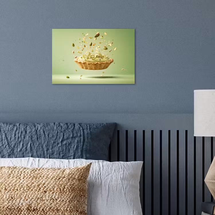 Pistache - Taart - Noten - Eten poster papier klein -sfeer2