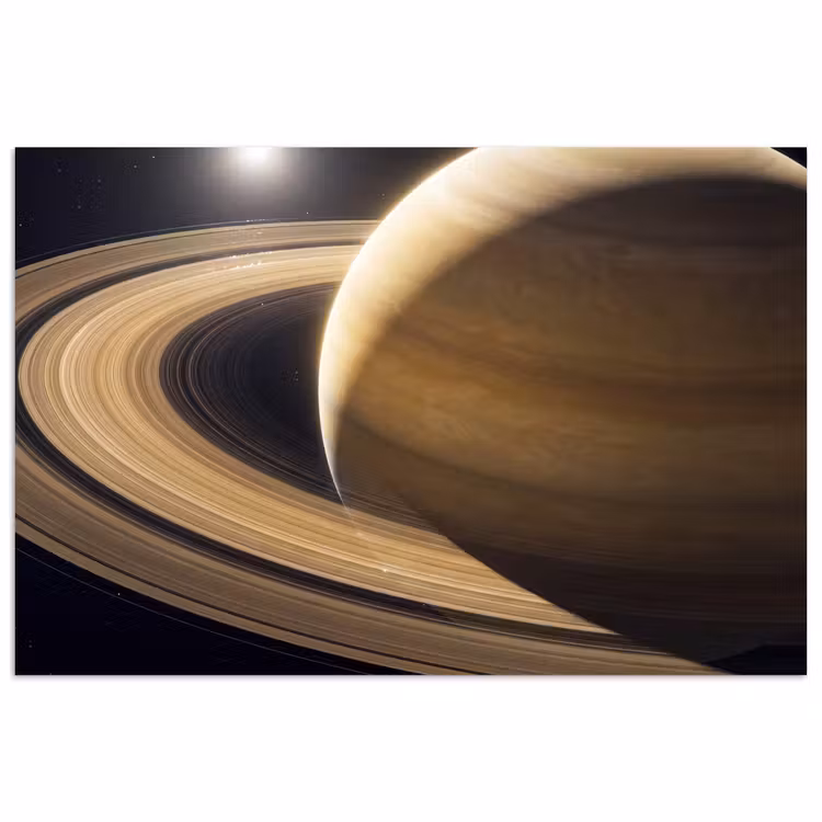 Poster - Planet – Ringe – Weltraum - Planeet - Ringen - Ruimte poster papier klein