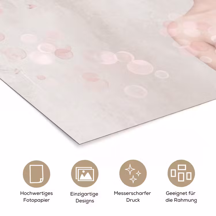 Portret - Kersenbloesem - Roze poster papier klein -tcloseup_DE