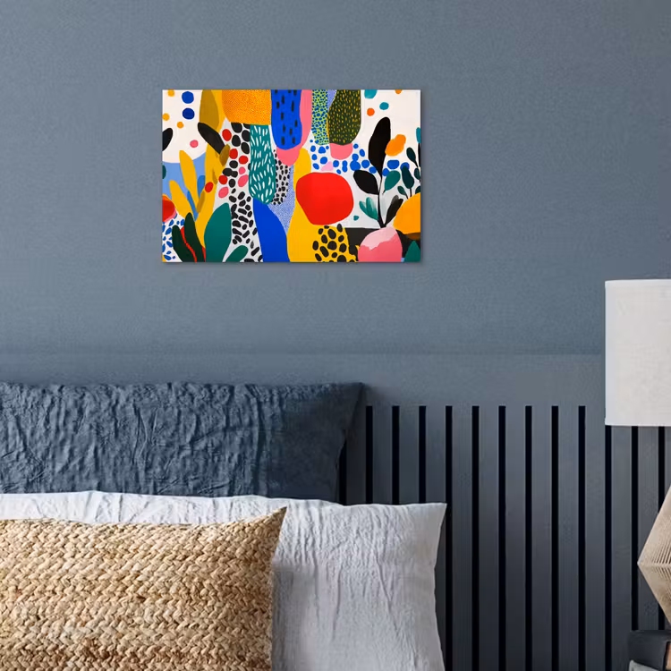 Stippen - Vormen - Modern - Kleuren poster papier klein -sfeer2