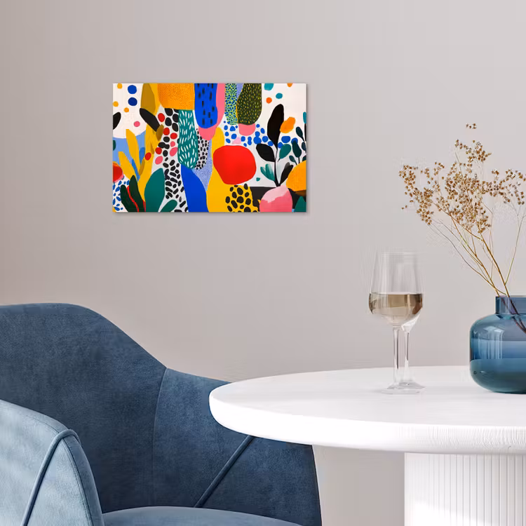 Stippen - Vormen - Modern - Kleuren poster papier klein -sfeer3