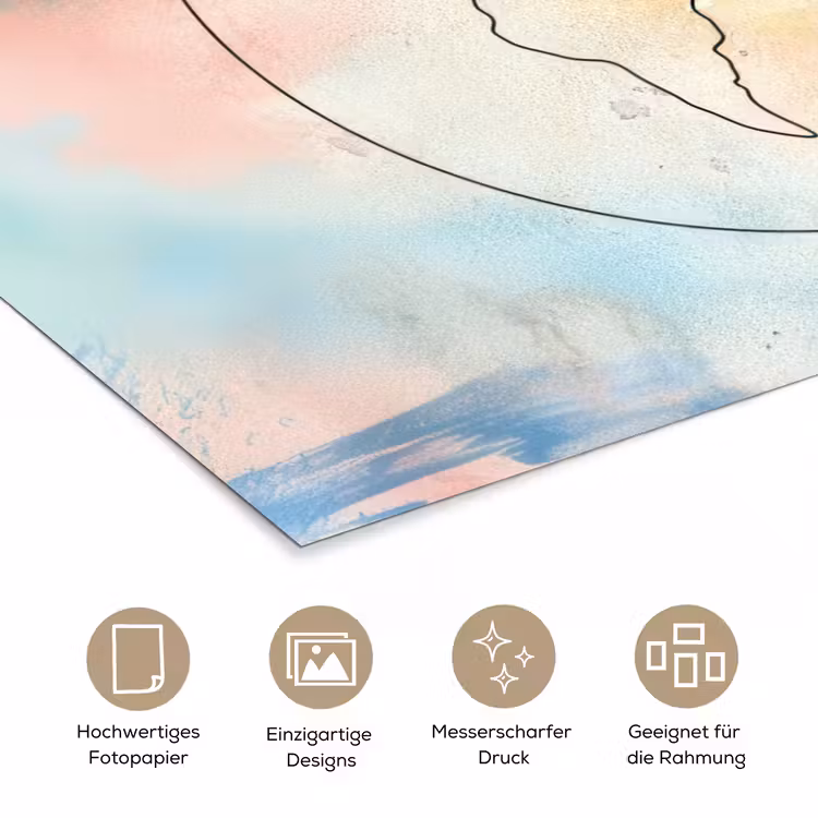 Voyage - Wereldbol - Pastel - Quote poster papier klein -tcloseup_DE