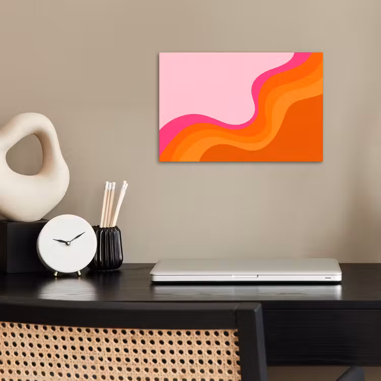 Retro - Waves - Kleurrijk poster papier klein -sfeer1