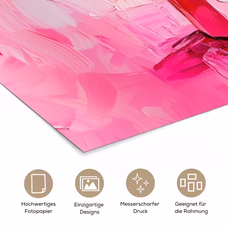 Roze - Verf - Coffee poster papier klein -tcloseup_DE